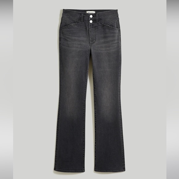 NWT Madewell Kick Out Crop Jeans in Beckley Wash - Size 25 - Black - Picture 6 of 10